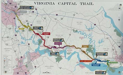 capital of virginia|map of virginia capital trail.